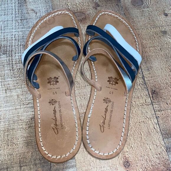 Gianluca Italian handmade leather sandals - Picture 5 of 12